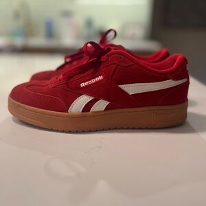 Reebok Classic Red and White Sneakers